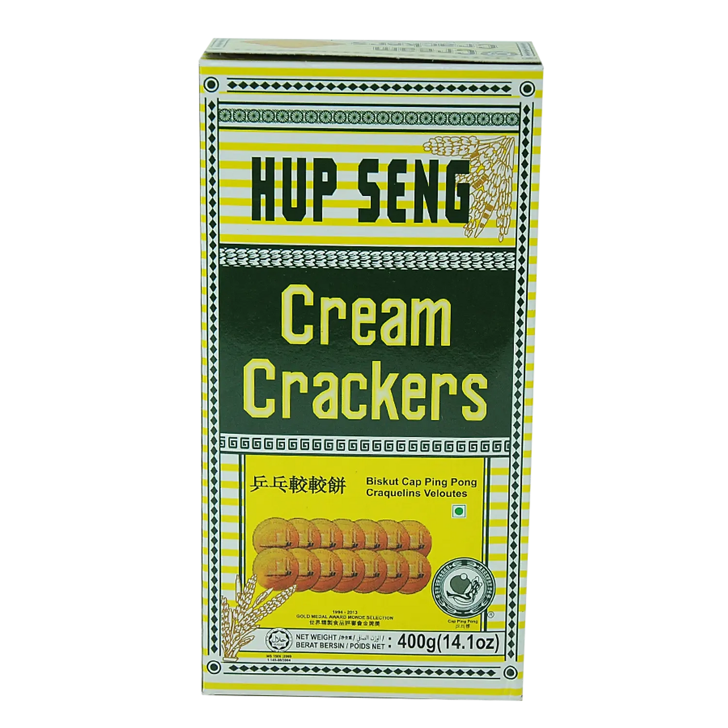Hup Seng Classic Cream Crackers/Biskut Cap Ping Pong, 400g