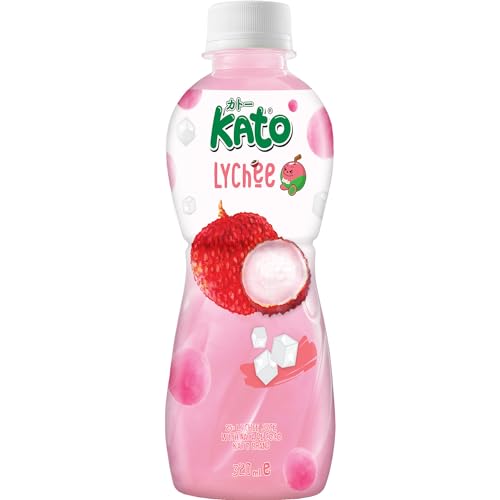 Kato Lychee Juice with Nata de Coco, 320 ml, 1 Pc