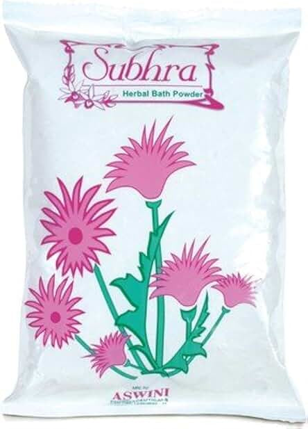 Aswini Homeo Subhra Herbal Bath Powder, 450gx2 Pack
