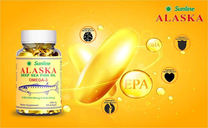 Sunline Alaska Omega-3 | Deep Sea Fish Oil | 1000Mg,100 Softgels