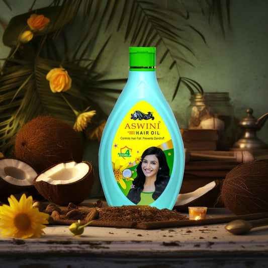 Aswini Homeo Hair Oil- Helps in Stopping Hair Fall & Dandruff-360ml