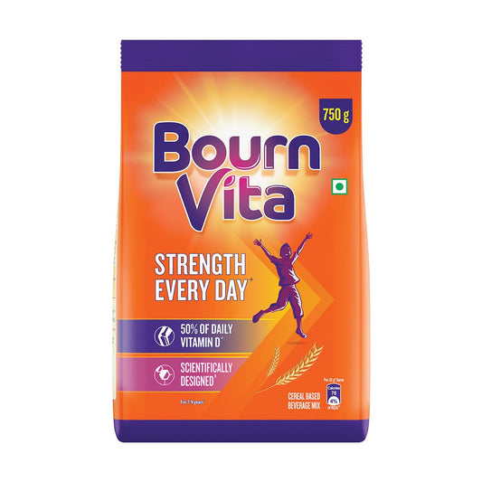 Cadbury Bournvita Chocolate Nutrition Drink, 750 g Pouch