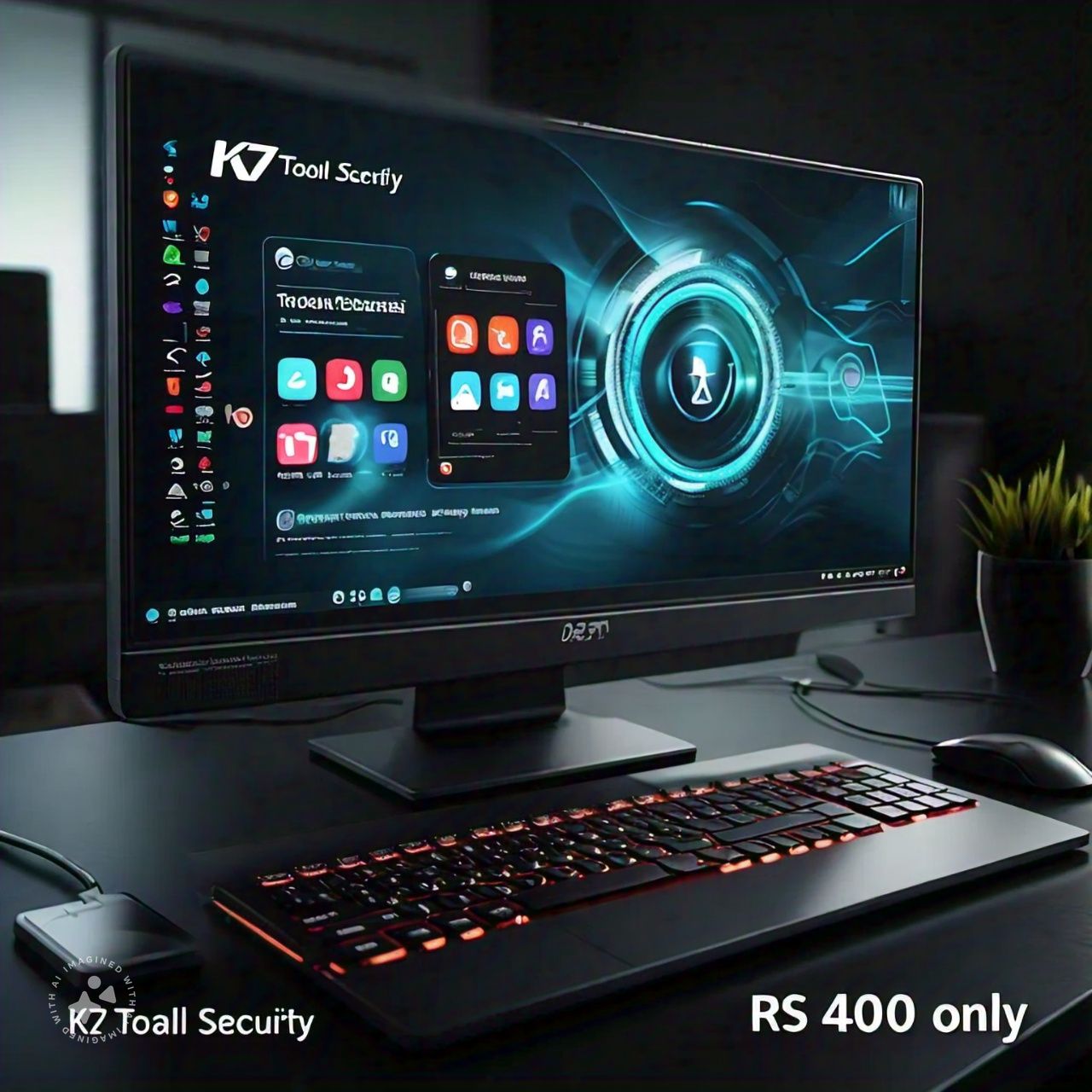 K7 Security K7, Total Security, 1 User, 1 Year, Email Delivery In 30 Min/Whatsapp Delivery, No Cd