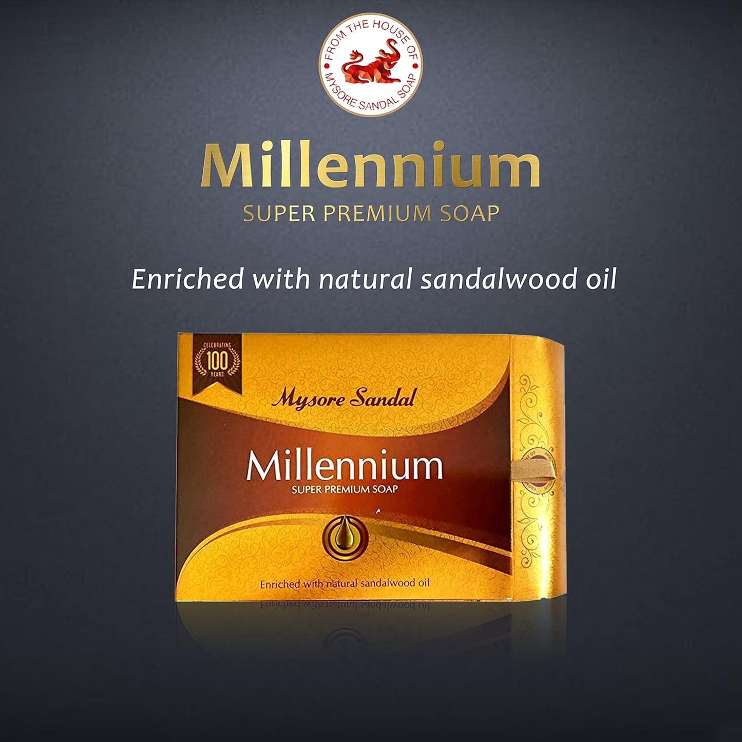 Mysore Sandal Millennium 150 GM Super Premium Sandalwood Soap