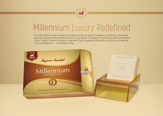 Mysore Sandal Millennium 150 GM Super Premium Sandalwood Soap
