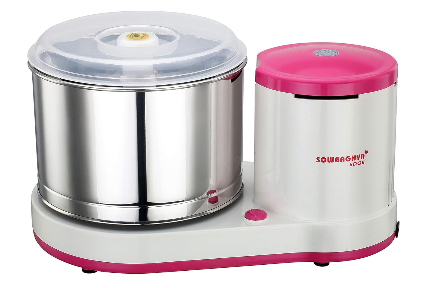SOWBAGHYA Plastic Edge 2Ltr 150W Wet Grinder, Maroon Table Top Wet Grinder Machine | Heavy Duty Motor | Ideal For Your Kitchen | 2Ltr Wet Grinder For All Kinds Of Batter For South Indian Dishes