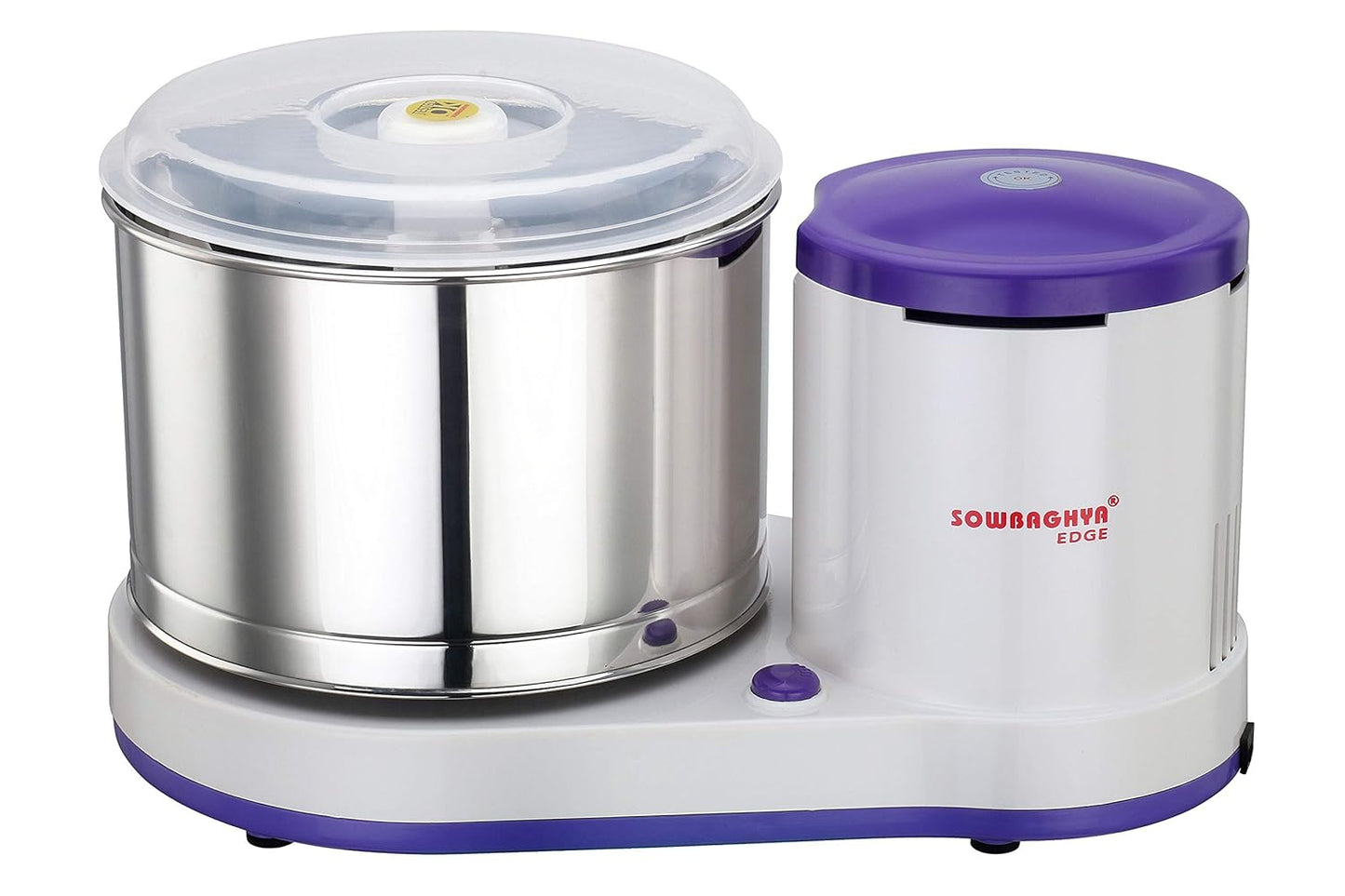 SOWBAGHYA Plastic Edge 2Ltr 150W Wet Grinder, Maroon Table Top Wet Grinder Machine | Heavy Duty Motor | Ideal For Your Kitchen | 2Ltr Wet Grinder For All Kinds Of Batter For South Indian Dishes